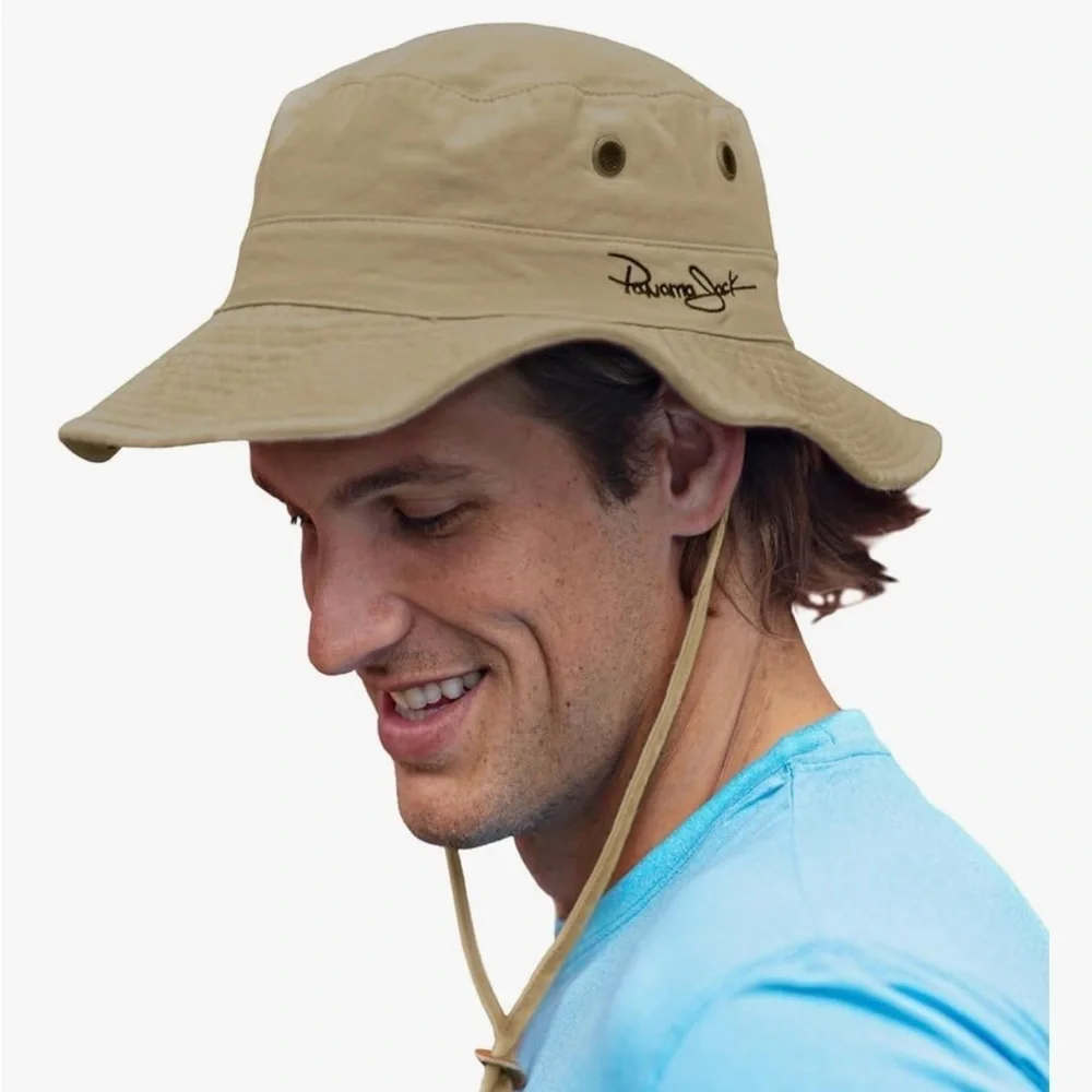 Panama Jack khaki Cotton Hat EUC Size Large unisex
